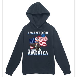 I Want You To Party America Urban Pullover Hoodie