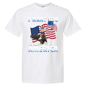 I Want You To Party America Garment-Dyed Heavyweight T-Shirt