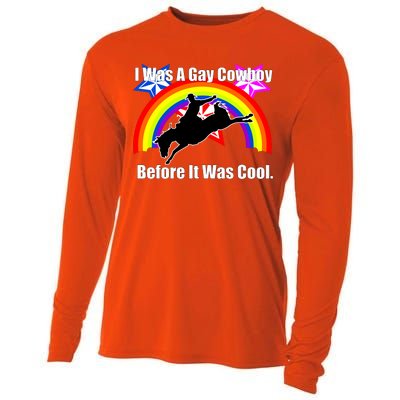 I Was A Gay Cowboy Before It Was Cool Cooling Performance Long Sleeve Crew