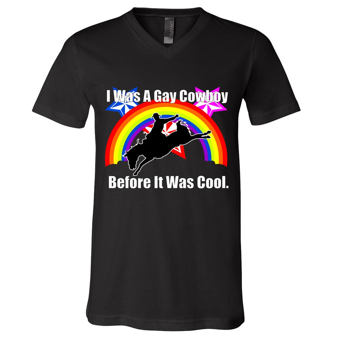 I Was A Gay Cowboy Before It Was Cool V-Neck T-Shirt