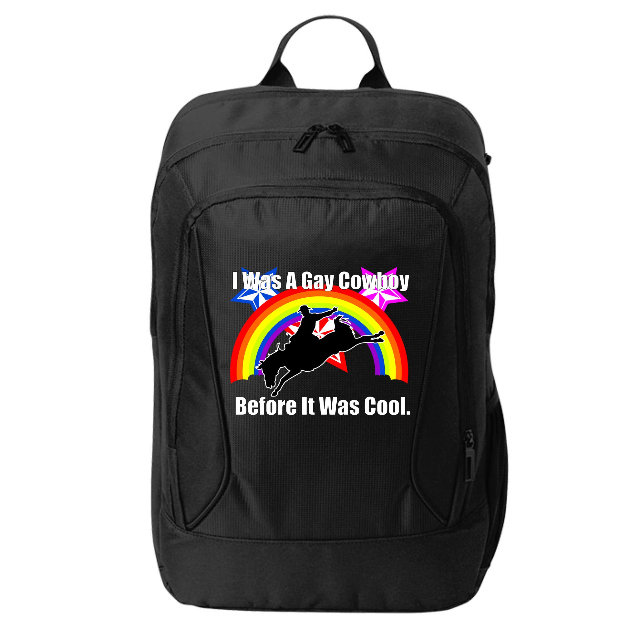 I Was A Gay Cowboy Before It Was Cool City Backpack