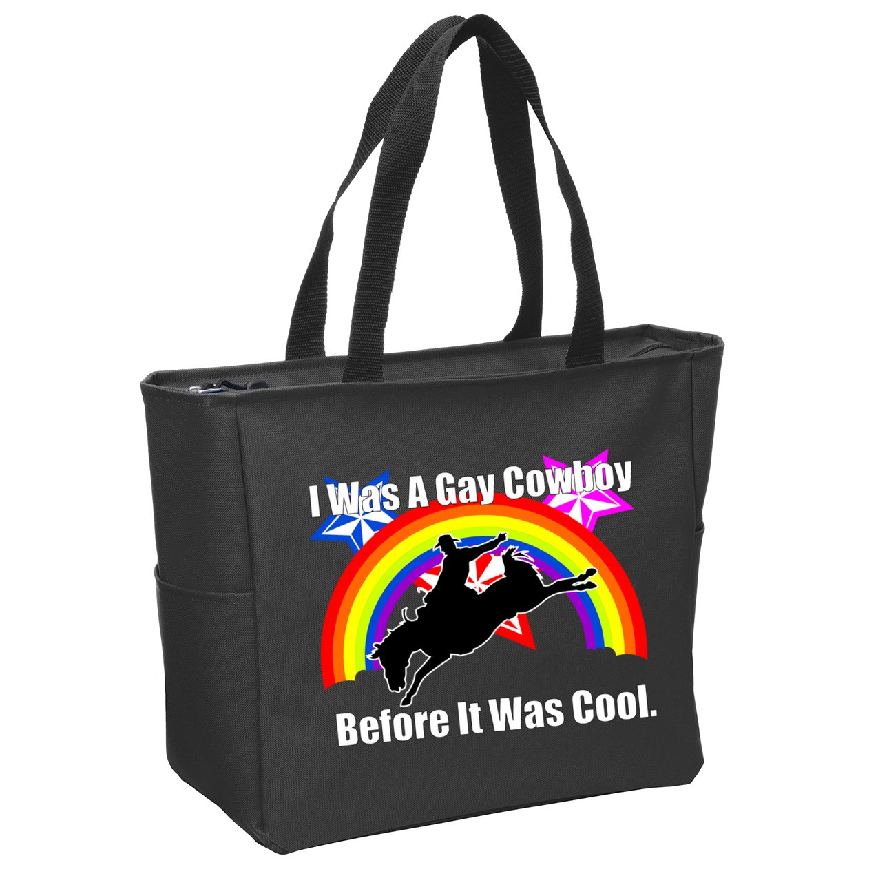 I Was A Gay Cowboy Before It Was Cool Zip Tote Bag