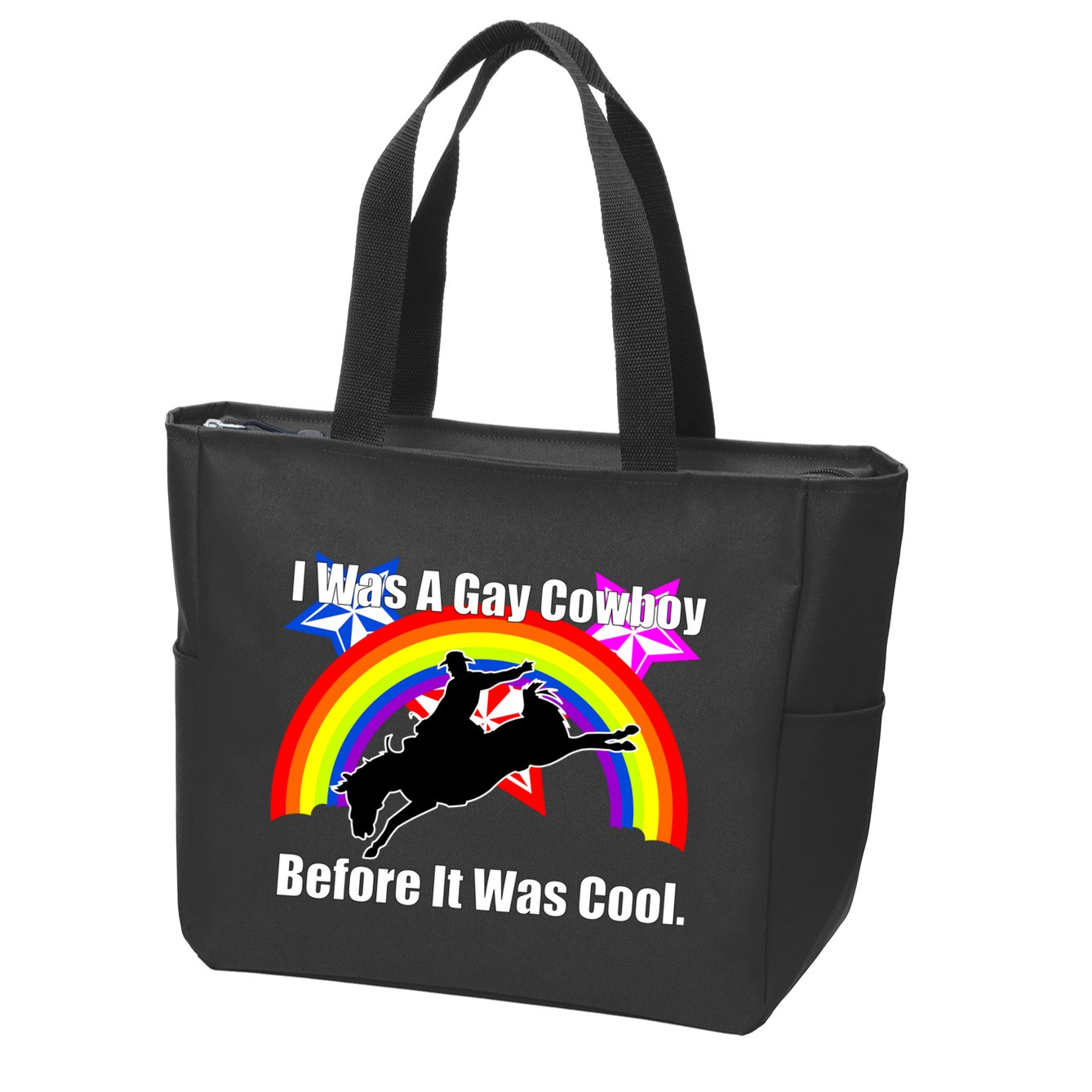 I Was A Gay Cowboy Before It Was Cool Zip Tote Bag