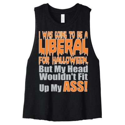 I Was Going To Be Liberal For Halloween Costume Women's Racerback Cropped Tank