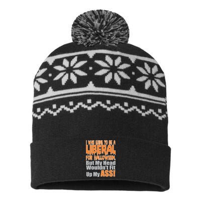 I Was Going To Be Liberal For Halloween Costume USA-Made Snowflake Beanie