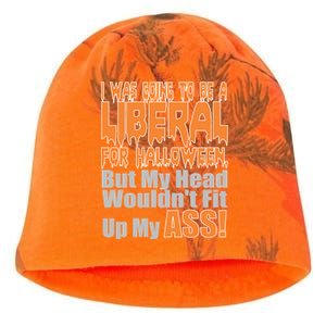 I Was Going To Be Liberal For Halloween Costume Kati - Camo Knit Beanie