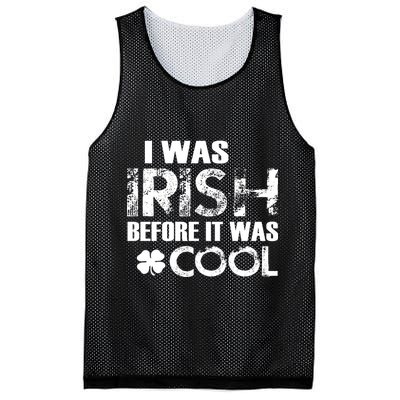 I Was Irish Before It Was Cool Funny Mesh Reversible Basketball Jersey Tank