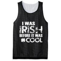 I Was Irish Before It Was Cool Funny Mesh Reversible Basketball Jersey Tank