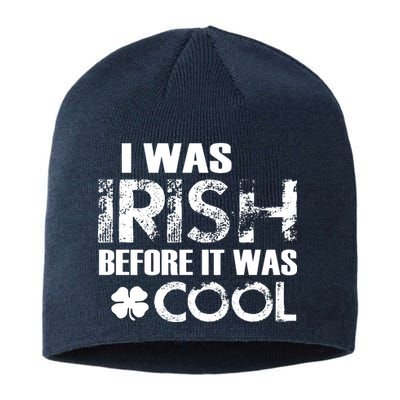 I Was Irish Before It Was Cool Funny Sustainable Beanie