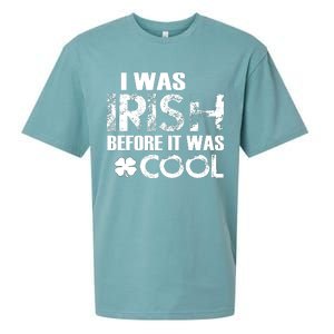 I Was Irish Before It Was Cool Funny Sueded Cloud Jersey T-Shirt