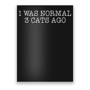 I Was Normal 3 Cats Ago Poster