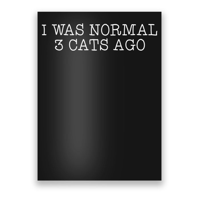 I Was Normal 3 Cats Ago Poster