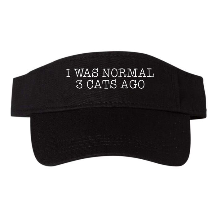 I Was Normal 3 Cats Ago Valucap Bio-Washed Visor