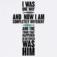 I Was One Way And Now I Am Completely Different Cross Garment-Dyed Sweatshirt