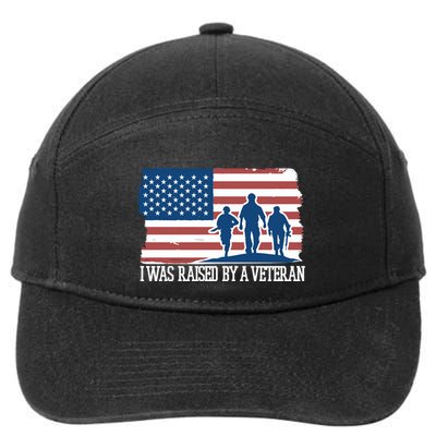 I Was Raised By A Veteran 7-Panel Snapback Hat