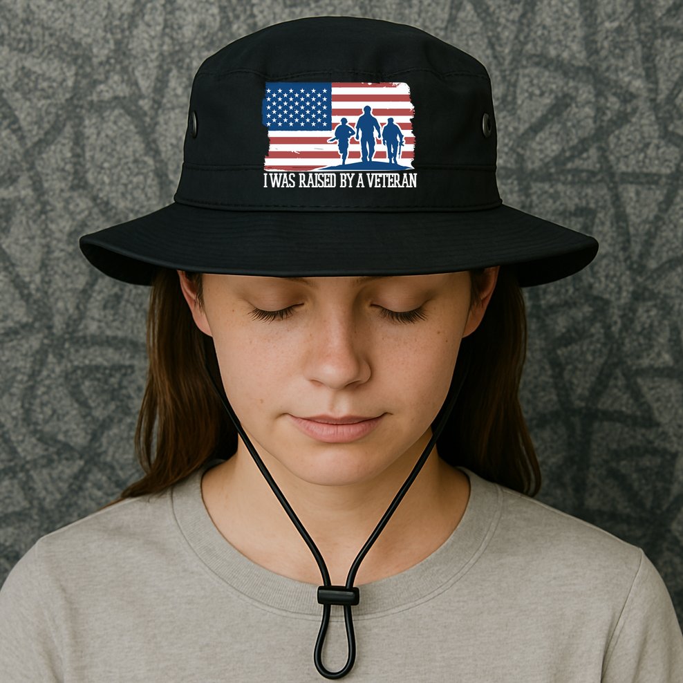 I Was Raised By A Veteran Bucket Hat