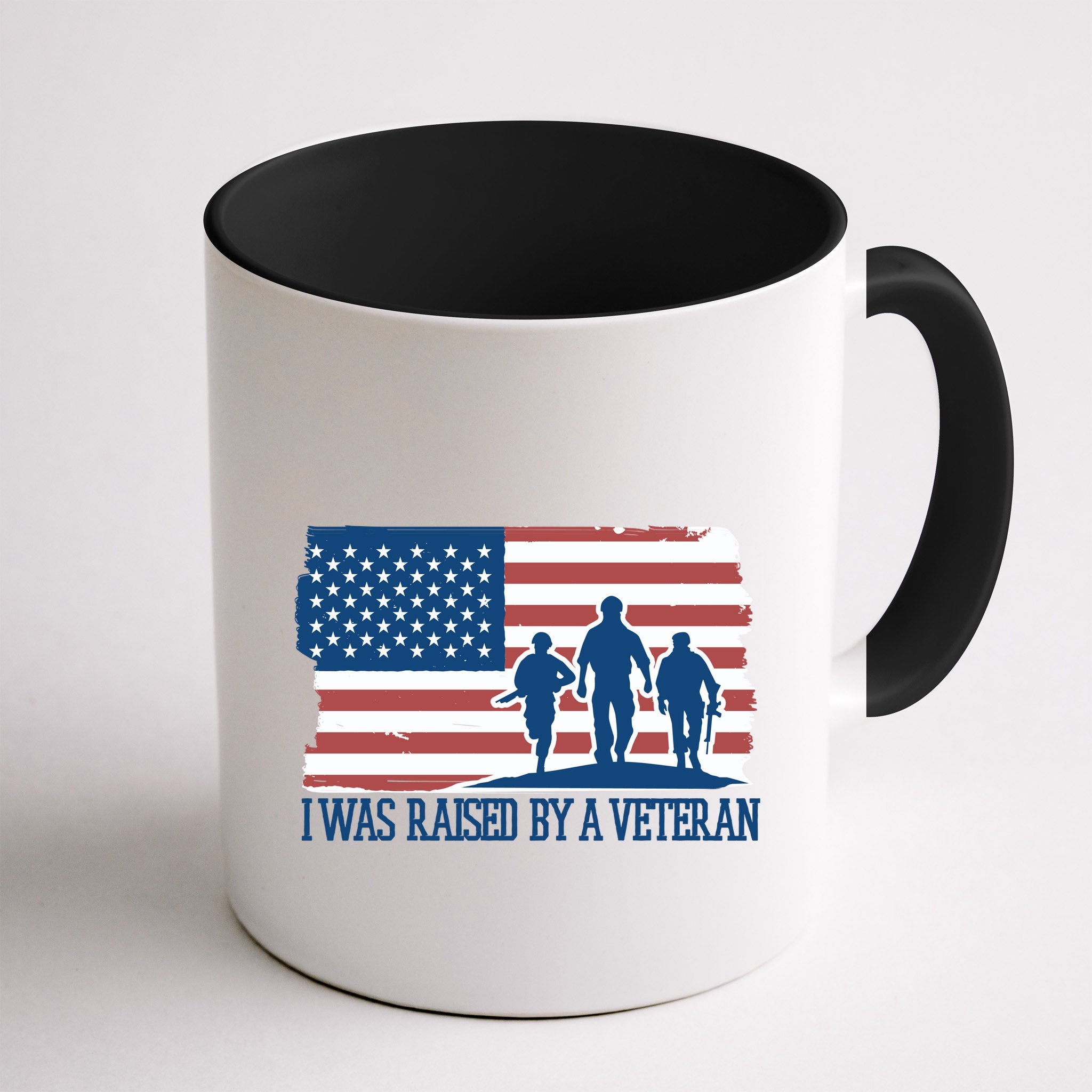 I Was Raised By A Veteran Mug