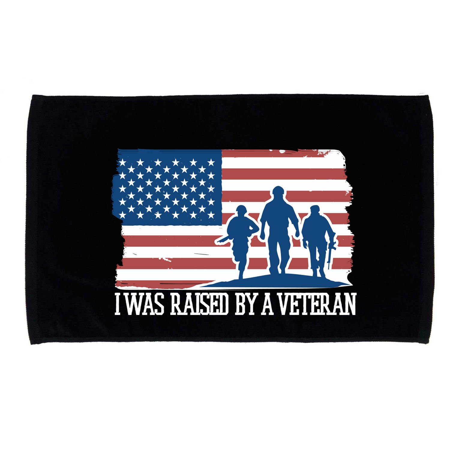 I Was Raised By A Veteran Microfiber Hand Towel