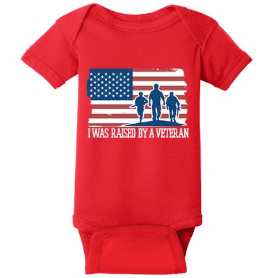 I Was Raised By A Veteran Baby Bodysuit