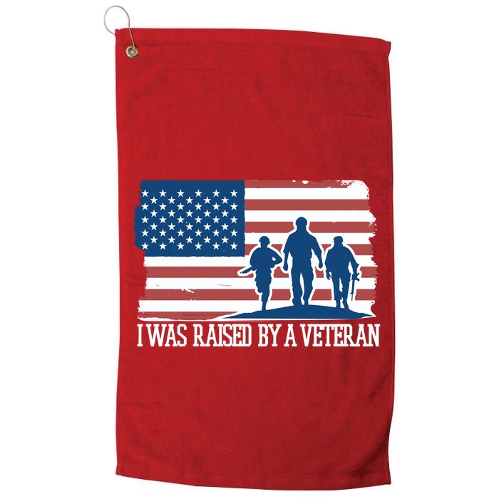 I Was Raised By A Veteran Golf Towel
