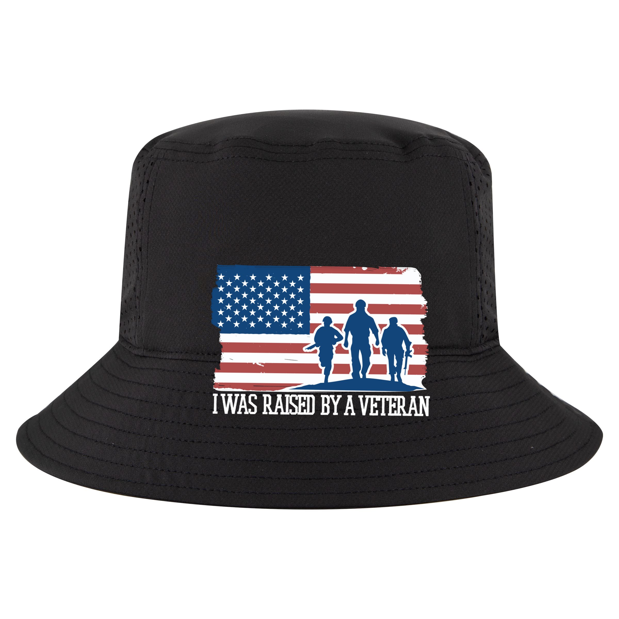 I Was Raised By A Veteran Golf Towel