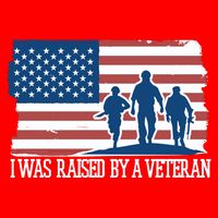 I Was Raised By A Veteran Golf Towel