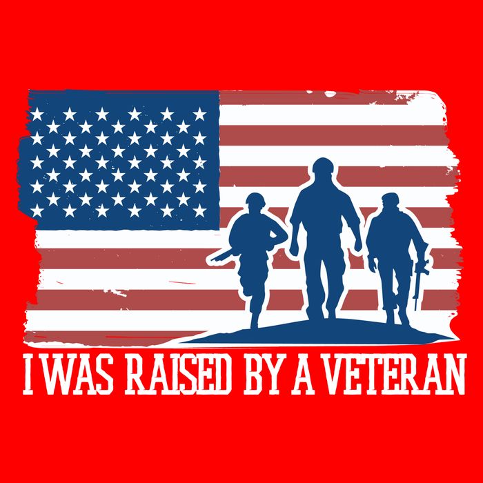 I Was Raised By A Veteran Golf Towel