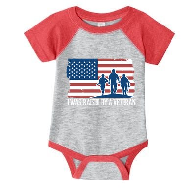 I Was Raised By A Veteran Infant Baby Jersey Bodysuit