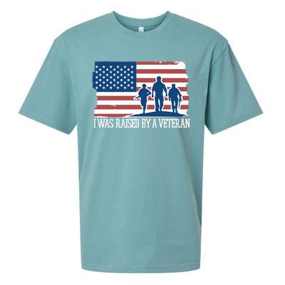 I Was Raised By A Veteran Sueded Cloud Jersey T-Shirt