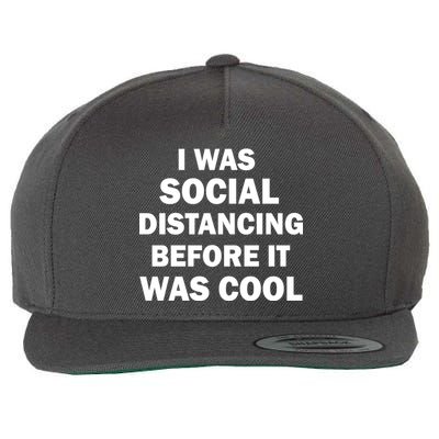I Was Social Distancing Before It Was Cool Wool Snapback Cap