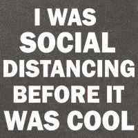 I Was Social Distancing Before It Was Cool Cotton Canvas Backpack