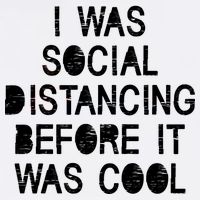 I Was Social Distancing Before it Was Cool Funny Pandemic Garment-Dyed Sweatshirt