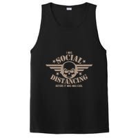 I Was Social Distancing Before It Was Cool Skull Badge PosiCharge Competitor Tank