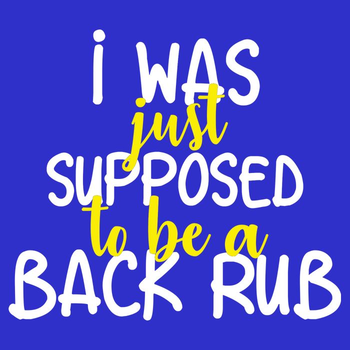 I Was Supposed To Be A Back Rub Pom Pom 12in Knit Beanie
