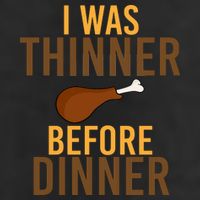 I Was Thinner Before Thanksgiving Dinner Adult Drive Performance Visor