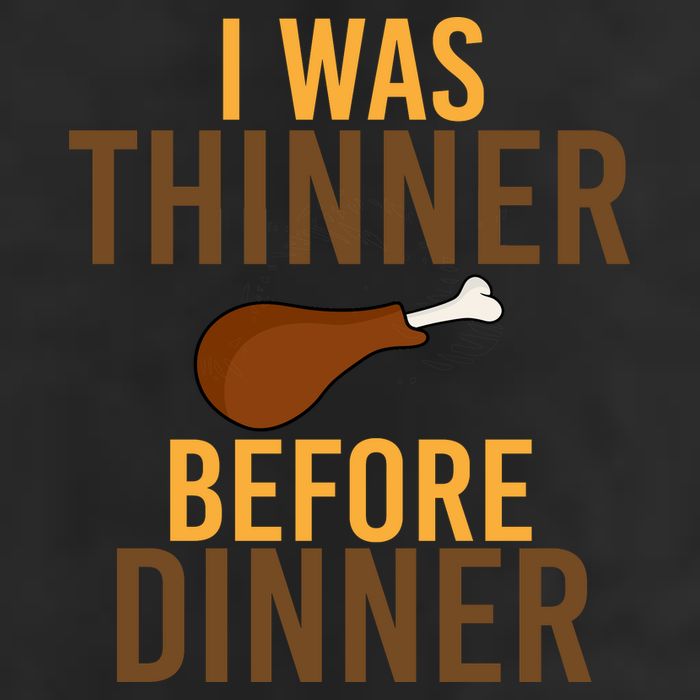 I Was Thinner Before Thanksgiving Dinner Adult Drive Performance Visor