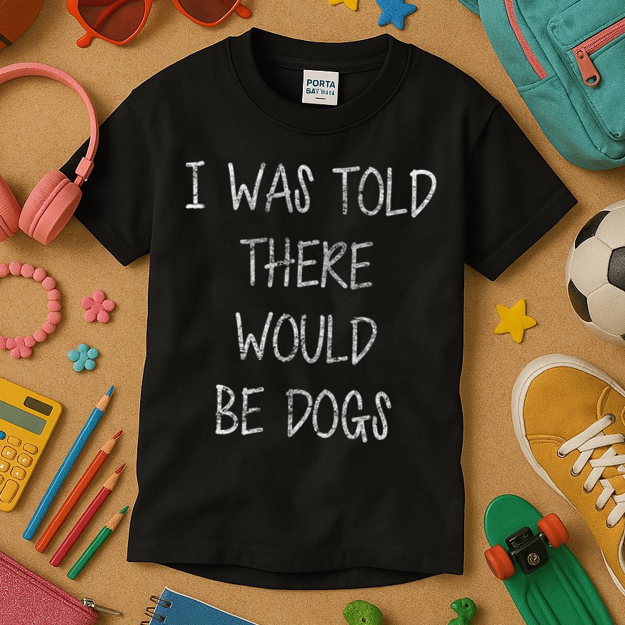 I Was Told There Would Be Dogs Kids T-Shirt