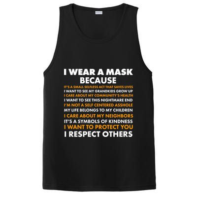 I Wear A Mask Because I Want to Protect You PosiCharge Competitor Tank