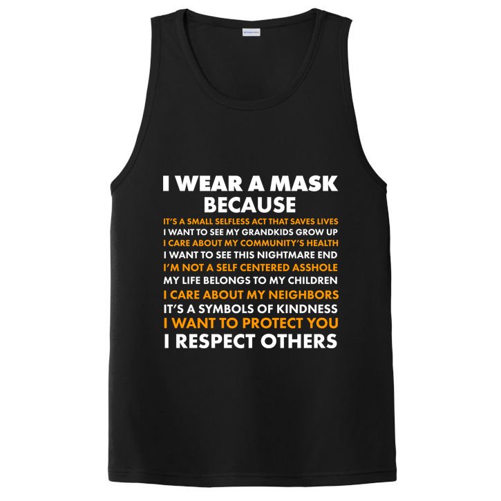 I Wear A Mask Because I Want to Protect You PosiCharge Competitor Tank
