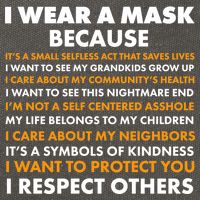 I Wear A Mask Because I Want to Protect You Cotton Canvas Backpack