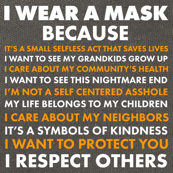 I Wear A Mask Because I Want to Protect You Cotton Canvas Backpack