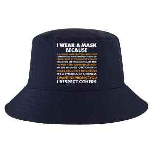 I Wear A Mask Because I Want to Protect You Cool Comfort Performance Bucket Hat