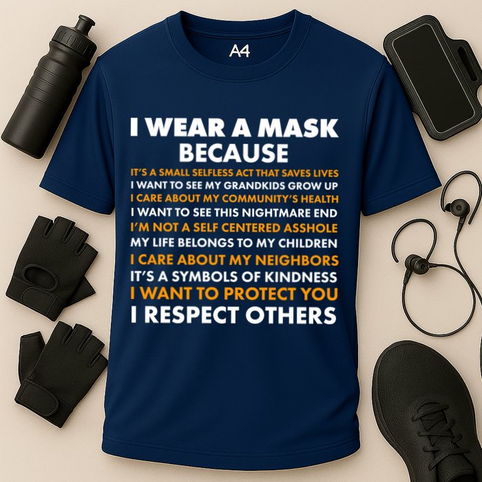 I Wear A Mask Because I Want to Protect You Performance Shirt