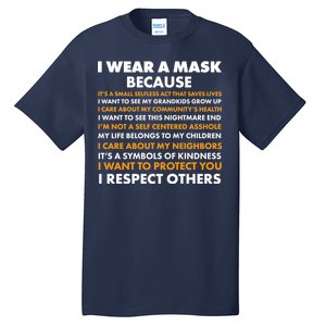 I Wear A Mask Because I Want to Protect You Tall T-Shirt