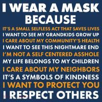 I Wear A Mask Because I Want to Protect You Button