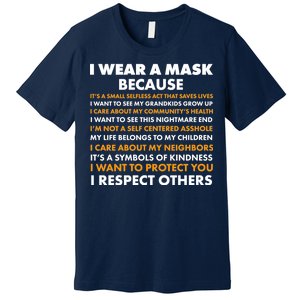 I Wear A Mask Because I Want to Protect You Premium T-Shirt