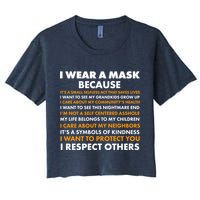 I Wear A Mask Because I Want to Protect You Crop Top