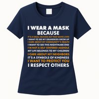 I Wear A Mask Because I Want to Protect You Womens T-Shirt