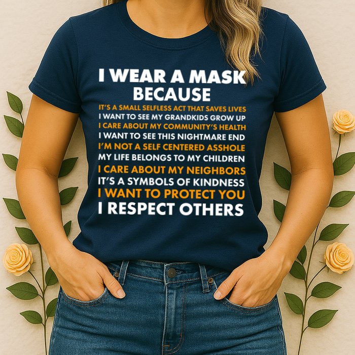 I Wear A Mask Because I Want to Protect You Womens T-Shirt