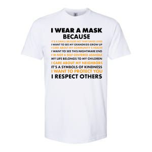 I Wear A Mask Because I Want to Protect You Softstyle CVC T-Shirt